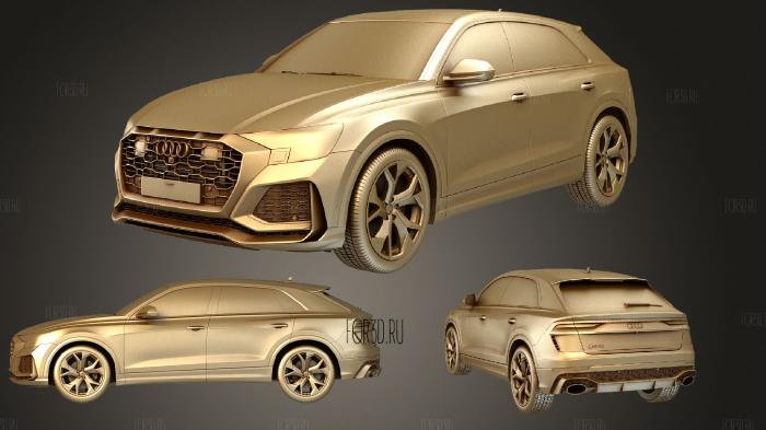 Audi Q8 RS 2020 stl model for CNC